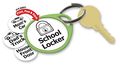 Lucky Line Round Label-it Plastic Tags Assorted Colors With Labels 25 Pack 25029 