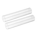2pcs Clear Rigid Acrylic Pipe 36mm 1 42 Id X 40mm 57 Od 12 Round Polycarbonate Tube Plastic Tubing For Plumbing Lighting 