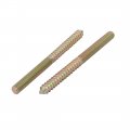 Uxcell M8x100mm Carbon Steel Zinc Plated Hanger Bolt 10pcs