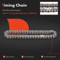 A-premium Engine Timing Chain Kit W Tensioner Fits Dohc 4cyl 2 0l Compatible With Volkswagen Eos Gti Jetta 06-09 Passat Audi Tt