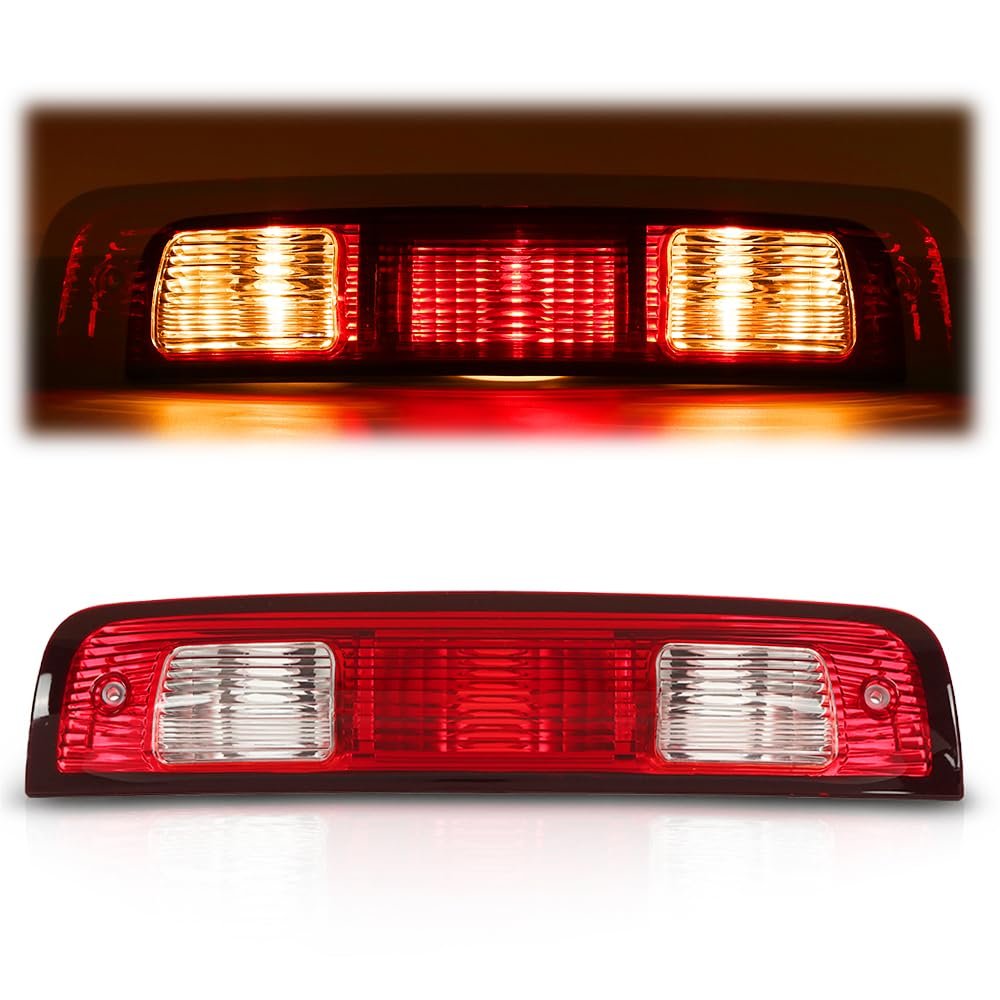 3rd Brake Light Cargo Lamp For Dodge Ram 1500 2009 2017 2500 3500 2010 Red Clear Lens Led High Mount Stop 68412024aa 55372082aa