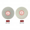 Uxcell 6-inch 240-grit 600-grit Diamond Coated Flat Lap Wheel Grinding Sanding Polishing Disc Grey 2pcs