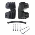 Httmt- Black Headbolt Bridge Spark Plug Cover Compatible With 99- 17 Twin Cam Touring Softail Dyna P N Mt454-004-mbk
