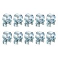 10pcs Mini Fuel Line Pipe Hose Clamp Clip Adjustable 11-13mm 0 43 -0 51 Injection Style Zinc Plated Tube Clamppcs Mini Fuel 