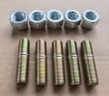 5pcs Double End Wheel Stud Screw In Bolt 1 2 0 Dia 2 Long Fine Thread Bolts With Lug Nuts Replacement For Trailer Triton Dexter 