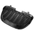 Front Matte Black Mesh Grill Grille Middle Bumper Cover For Seat Leon Mk2 1p1 2006-2009