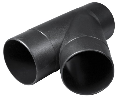 Powertec 70106 4-inch Y-fitting Dust Collection Hose Connector Black