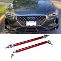 Rich Choices Adjustable 8 -11 Front Bumper Lip Splitter Diffuser Strut Rod Tie Bars Fit Most Vehicles Red 