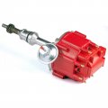 Mas Ignition Hei Red Cap Distributor With 65k Volt Coil Sbf Ford Small Block 221 260 289 302 Compatible 300 E-100 F-150