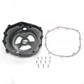 Smt-black Right Engine Clutch Cover See Through Compatible With Kawasaki Zx14r Zzr1400 2006-2014 W Gasket B01n6a1v7g