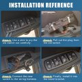 X Autohaux 68110867ab Front Left Drive Side Car Power Window Switch Lift Button Panel Master Control With Tool Set For Ram