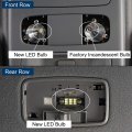 Hooke Road Tacoma Interior Dome Lights White Led Map Light Bulbs For Toyota 05-15 Pickup Truck 3pcs Kit
