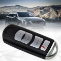 Hqrp Remote Key Fob Shell Case Keyless Entry W 4 Buttons Compatible With Mazda 6 Mx-5 Miata 2009 2010 2011 2012 2013 2014 2015