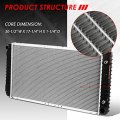 Dpi 2044 Factory Style 1-row Cooling Radiator Compatible With Chevy G30 Express Gmc Savana 4 3l 5 0l 7l At 96-02 Aluminum Core