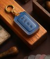Ontto Genuine Leather Key Cover Fit For Maserati Grecale 2023 Car Fob Holder Intelligent Shell Anti-scratched Durable Case