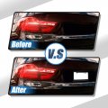X Autohaux License Plate Frame Metal Stainless Steel Front Rear Car Tag Cover Frames With Screws Bolts And Anti Rattle Pads