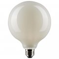 Satco 6pk 6w G40 Globe Filament Led 4000k E26 Base White Dimmable 60w Equiv