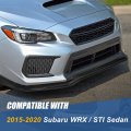 3pcs Cs-style Car Front Bumper Lip Spoiler Wing Body Kit Compatible With Subaru Wrx Sti Sedan 2015-2020 Simulated Carbon Fiber