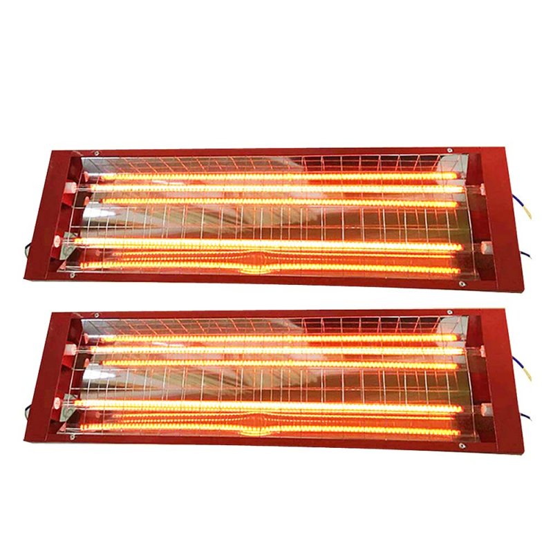 Loyalheartdy Baking Infrared Paint Curing Lamp 2pcs Automotive Lights 2000w 110v Body Repair Systems For Automobile Booths