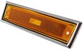 Evan-fischer Front Side Marker Lamp For Suburban 81-91 Left Lens And Housing W Chrome Trim 