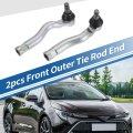 2pcs Front Outer Tie Rod Ends Kit Suspension Steering End For Toyota Tundra Sequoia Drag Link No Es800327 Es800326 4504709260