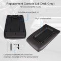 Aintier Armrest Center Console Cover Repair Kit Compatible With 2002-2006 For Cadillac Escalade Dark Grey