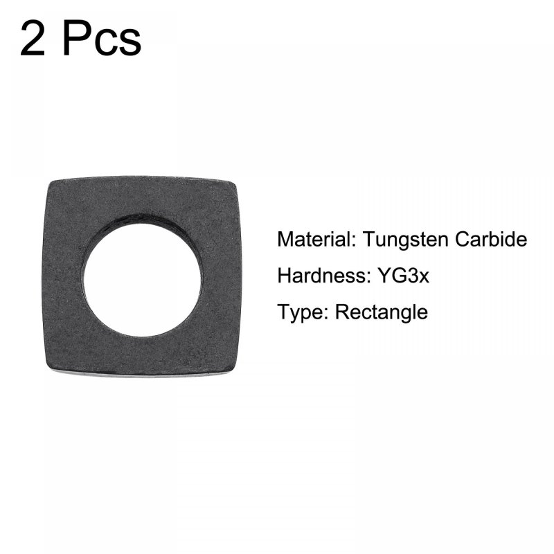 Conductive Block 10x10x10x6mm Carbide Power Feed Contact For Edm Wire Cutting 2 Pcs Yg3x