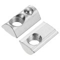 Roll-in Spring M8 T Nut Roll Ball Elastic Nuts For 4040 Series Aluminum Extrusion Profile Suitable With 8mm Groove Depth Pack 