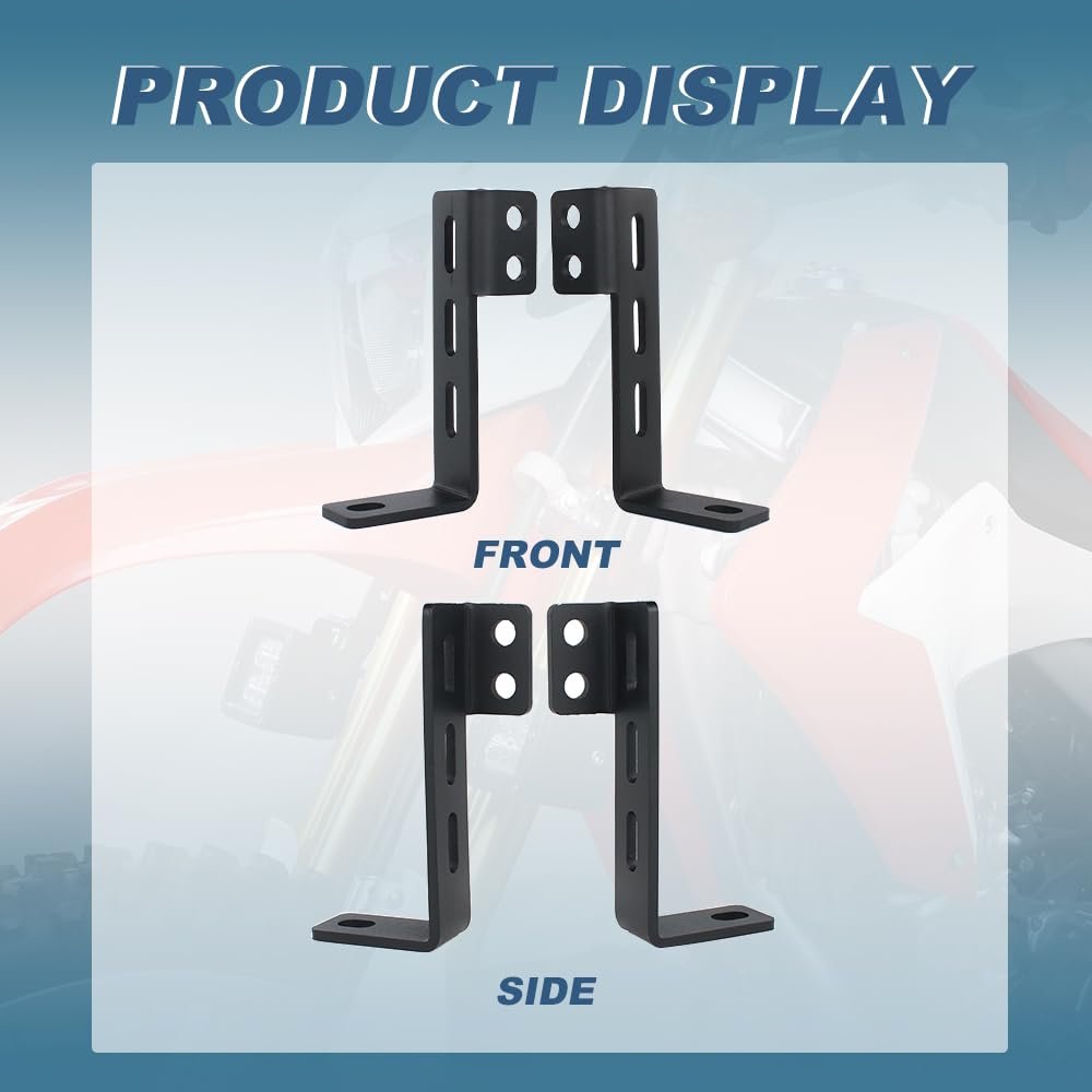 Motorcycle Auxiliary Light Bracket For Crf250l Rally 2012 2020 M8 Led Mounts Powder Coated Alloy Steel Mounting Brackets 1 Pair