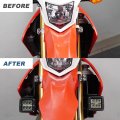 Motorcycle Auxiliary Light Bracket For Crf250l Rally 2012 2020 M8 Led Mounts Powder Coated Alloy Steel Mounting Brackets 1 Pair