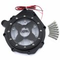 Httmt- Engine Stator Cover Clear Blue Led Light Compatible With 04-07 Cbr1000rr 04-14 Cb 1000rr Motorcycle Crankcase Gasket
