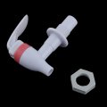 Uxcell Drinking Fountains Plastic Push Type White Pink 15mm Connector Dia 2pcs