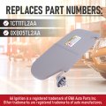 Left Driver Side Sun Visor Gray Compatible With Dodge Ram 1500 2500 3500 2002 2003 2004 2005 2006 2007 2008 2009 Replaces