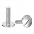 M8x35mm Extra Large Flat Head Slotted Screws 2pcs 304 Stainless Steel Round Bolts 