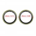 X Autohaux 10pcs Engine Oil Crush Washers Drain Plug Gaskets 18mm Id 25mm Od For Car