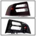 Acanii For Black Tinted 2004-2008 Acura Tl Tail Lights Brake Lamps Taillights Replacement Driver Passsenger Side