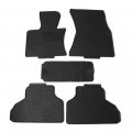 Freemotor802 For 2014-2018 Bmw F15 X5 Floor Mats Black Latex All Weather Car Carpets 5-pc Set 