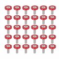 X Autohaux 30pcs Bumper Mudguard Washer Bolts M6x1 0 Aluminum Alloy Engine Bay Dress Up Screw Red