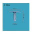 Autobahn88 Roof Headlining Silencer Pad Clip Compatible With Toyota Rav4 Oem 90467c0016b1 Pack Of 20