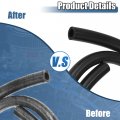 X Autohaux 4pcs 3ft Silicone Vacuum Tubing Hose 5 32 3 16 1 4 16 Id 130psi Max Pressure Black