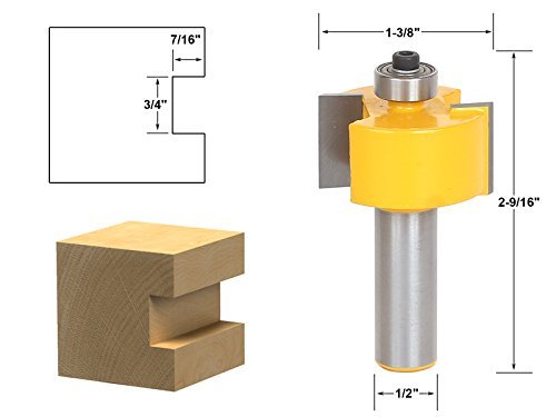 Yonico 14901 Slotting Rabbeting Router Bit 3 4 Slot 1 2 Shank