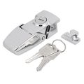 Uxcell Suitcase Briefcase Wooden Case Metal Toggle Latch Hasp Lock 76mm Long W 2 Keys