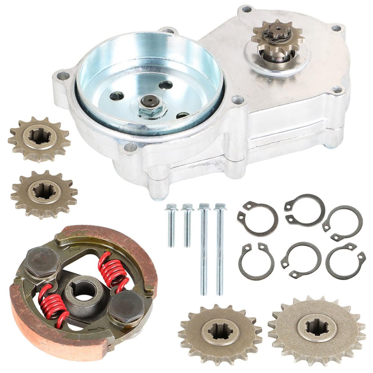 Transmission Gear Reduction Box Clutch Replacement For Pocket Mini Bike 47cc 49cc 2 Stroke T8f 11t 13t 14t 17t 20t Teeth