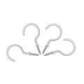 Yueton 50pcs Vinyl Coated Screw-in Ceiling Hooks Cup White