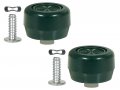 Auto Krafters Compatible Replacement For Green Window Crank Handle Knobs Pair 1968-72 Galaxie Truck Mustang Falcon Comet 