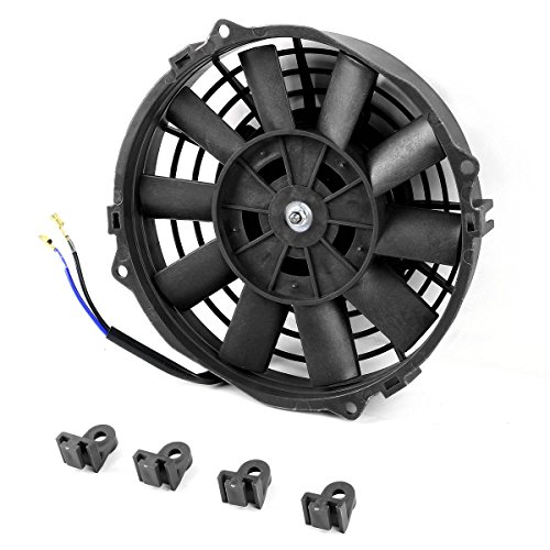 7 Inch High Performance Black Electric Radiator Cooling Fan Assembly