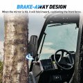 Utv Side Mirrors Offroad Rear View Universal Fit 1 6 In To 2 Round Roll Cage Bar For Rzr Ranger Maverick X3 Commander Pioneer