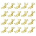 Shelf Support Pegs 25pcs 5mm 1 5 L-shaped Bracket Pin With Hole For Furniture Cabinet Closet Shelves Supplies Gold Tone 