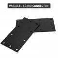 Anxingo Black Tie Plate Bracket Length 9a L Width 4a Steel Joint Thickness 3mm Flat Straight Mending For Wood Shelves Furniture