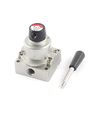 Uxcell Vh-200-02 G1 4 Port Way 3 Position Hand Rotary Lever Valve 1 0 Mpa